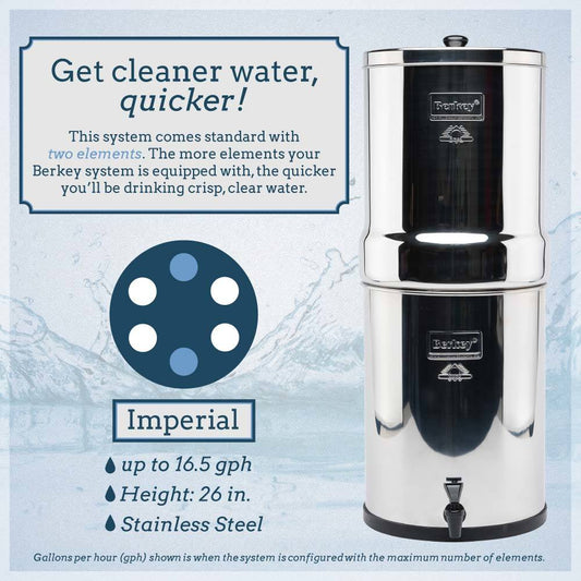 Imperial Berkey® Water Filter System 17 Litres