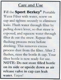 care and use of sport berkey water bottle