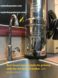 faucet for priming Black Berkey water Filters